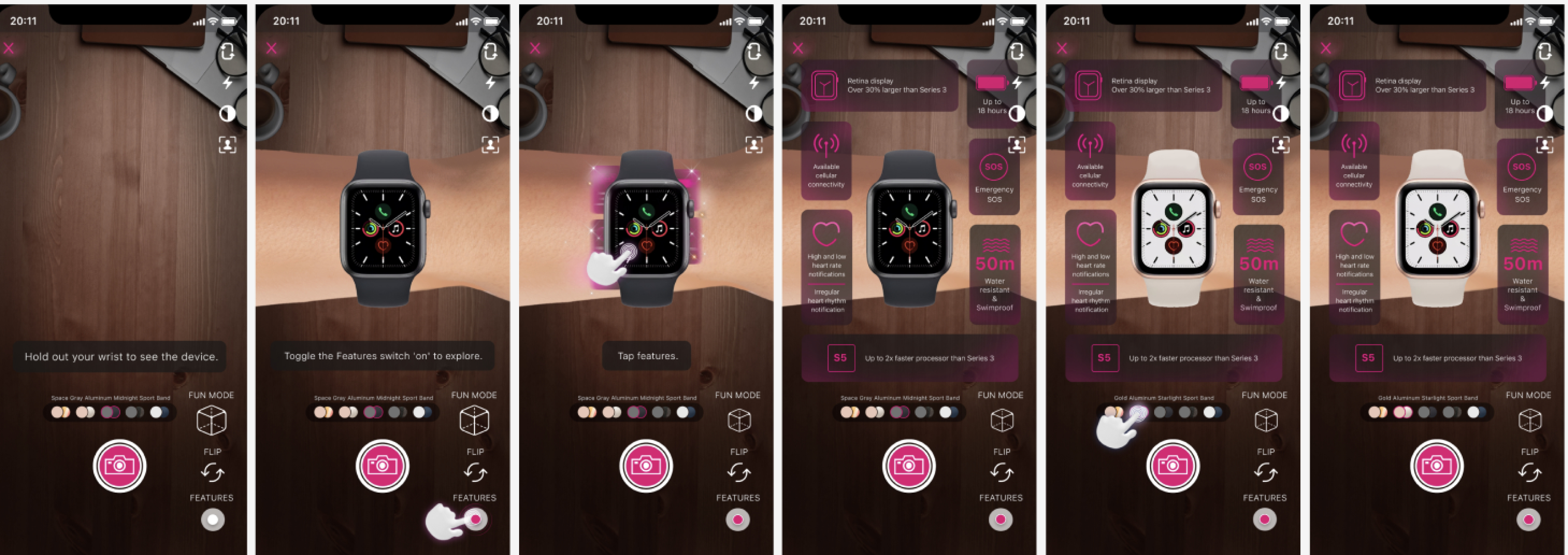 Final AR screens - watch
